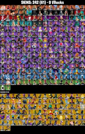 (PC/XBOX) 242 SKINS 🔥 Peter Griffin 🔥 Valeria 🔥 Joltara 🔥 Zeus 🔥 Twyn 🔥 Paradigm (Reality-659) 🔥 Spectra Knight 🔥 Era 🔥 0 V-Bucks🔥 PARENTAL CONTROLS — image 2