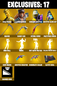 (PC/XBOX) 217 SKINS π₯ Gold Midas π₯ Lina Scorch π₯ Subzero Cryptic π₯ Malik π₯ Omegarok π₯ Torin π₯ Predator π₯ Snap π₯ Zeus π₯ 450 V-Bucπ₯ PARENTAL CONTROLS β Fortnite account listing