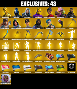 (PC/PSN/XBOX) 0 VB) 431 SKINS ๐ Renegade Raider ๐ Aerial Assault Trooper ๐ Gold Midas ๐ Sultura ๐ Elite Zadie ๐ Victor Elite ๐ PARENTAL CONTROL โ Fortnite account listing