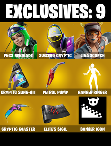 (PC/XBOX) 257 SKINS 🔥 Renegade Raider 🔥 FNCS Renegade 🔥 Subzero Cryptic 🔥 Lina Scorch 🔥 Backlash 🔥 Era 🔥 The Ageless 🔥 Mizuki 🔥 300 V-Buc🔥 PARENTAL CONTROLS — Fortnite account listing