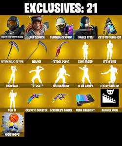 (PC) 333 SKINS 🔥 Renegade Raider 🔥 Aerial Assault Trooper 🔥 Master Chief (Matte Black) 🔥 Lina Scorch 🔥 Subzero Cryptic 🔥 200 VB | PARENTAL CONTROLS — Fortnite account listing