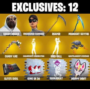 (PC/PSN/XBOX) 240 SKINS 🍒 Shady Doggo 🍒 Unchained Ramirez 🍒 Son Goku 🍒 Mizuki 🍒 Peter Griffin 🍒 Omegarok 🍒 Kado Thorne 🍒 Era 🍒 50 V-Buck PARENTAL CONTROL — Fortnite account listing