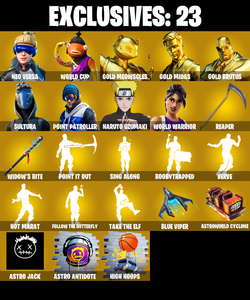 (PC/XBOX) 200 SKINS / Neo Versa βοΈ WORLD CUP βοΈ Gold Meowscles βοΈ Gold Midas βοΈ Gold Brutus βοΈ Sultura βοΈ Point Patroller βοΈ 400 V-Buc | PARENTAL CONTROL β Fortnite account listing
