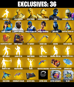 (PC/XBOX) 277 SKINS 🔥 Gold Brutus 🔥 Gold Midas 🔥 Gold Meowscles 🔥 Fixer 🔥 Subzero Cryptic 🔥 Cloud Striker 🔥 Shady Doggo 🔥 800 V-Bucks🔥 PARENTAL CONTROLS — Fortnite account listing