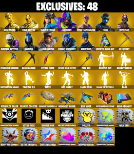 (PC/XBOX) OG STW ๐ฅ 216 SKINS ๐ฅ Gold Midas ๐ฅ Gold Brutus ๐ฅ Cloud Striker ๐ฅ Gridiron ๐ฅ Fixer ๐ฅ Wingman ๐ฅ Subzero Cryptic ๐ฅ Sultura ๐ฅ 50 VB ๐ฅ PARENTAL CONTROLS โ Fortnite account listing