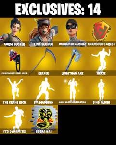 (PC/PSN/XBOX) 265 SKINS 🍒 Curse Buster 🍒 Lina Scorch 🍒 Unchained Ramirez 🍒 Eternal Knight 🍒 Raz 🍒 Alli 🍒 Zeus 🍒 700 V-Buck PARENTAL CONTROL — Fortnite account listing