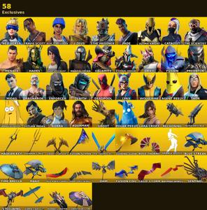 [PC/XBOX] | 114 skins | Orange Justice | Travis Scott | Lara Croft | Neo Versa | Blue Team Leader | Zeus | The Prisoner | Fade | #MWV4516 — Fortnite account listing