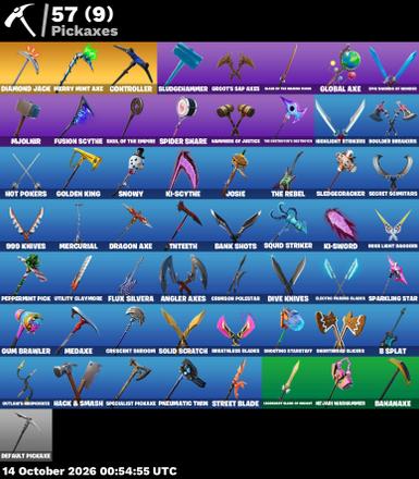 [PC] | 52 skins | 1600 V-bucks | Merry Mint Axe | Travis Scott | Astro Jack | Fusion | Spider Knight | Zero | Deadpool | Oppressor | #VDK1136 — image 3