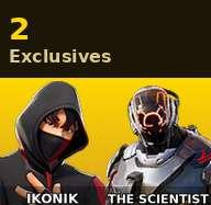 [PC/PSN/XBOX] | 3 skins | IKONIK | The Scientist | Whistle Warrior | Low 'n Slow | Default Pickaxe | #AQD2359 — image 1