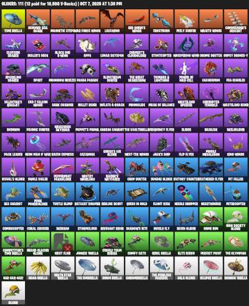[PC/PSN] | 206 skins | 7200 V-bucks | Candy Axe | Renegade Raider | Psycho Bandit | John Wick | Molten Battle Hound | Hades | All Might | #KWB8251 — image 5