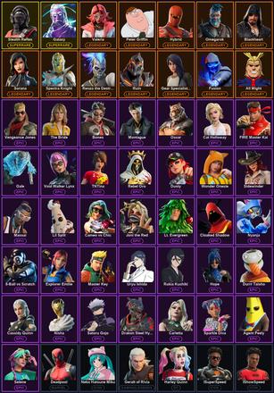 [PC] 104 Skins | Galaxy | Ol' Woody | Stealth Reflex | Stellar Axe | All Might | Blackheart | Deadpool | Fusion | Gear Specialist Maya | Hybrid | Omegarok | Peter Griffin | Photonic Striker | Renzo the Destroyer | Ruin | Sorana | Spectra Knight — image 2