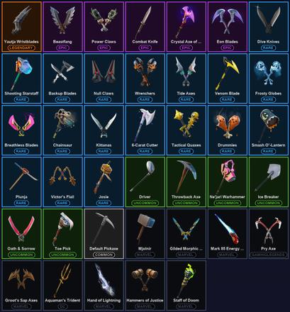 [PC/PSN/XBOX] 35 Skins | Deadfire | Fade | Galaxy Scout | Mandalorian | Menace | Predator | Raz | Yautja Wristblades | Agent Jones | Aquaman | Aquaman's Trident | Beastfang | Cluck | Combat Knife | Crystal Axe of the Masters | Doctor Doom | Eon Blades — image 2