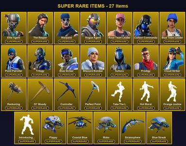[PC/XBOX] 139 Skins | Blizzard Bomber | Blue Striker | Blue Team Leader | Carbon Commando | Cloud Striker | Controller | Elite Agent | Ol' Woody | Perfect Point | Point Patroller | Prodigy | Reckoning | Rogue Agent | Rose Team Leader | Sultura — Fortnite account listing