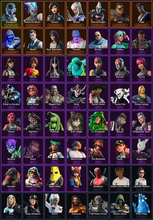 [PC] 83 Skins | Breakpoint | Leviathan Axe | Reaper | Deadpool | Eternal Knight | Fade | Fusion | Gear Specialist Maya | Joey | Kymera | Midas | Mizuki | Renzo the Destroyer | Sorana | 8-Ball vs Scratch | Agent Peely | Aquaman | Aquaman's Trident — image 2