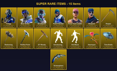 [PC/PSN/XBOX] 116 Skins | Blue Striker | Breakpoint | Ol' Woody | Perfect Point | Point Patroller | Reaper | Reckoning | Rose Team Leader | Trilogy | Warpaint | A.I.M. | Blackheart | Calamity | Catalyst | Dire | Drift | Enforcer | Fusion | Hybrid — Fortnite account listing