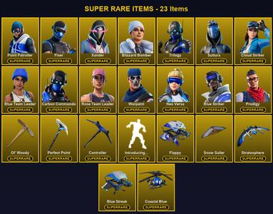 [PC/PSN/XBOX] 57 Skins | Blizzard Bomber | Blue Striker | Blue Team Leader | Carbon Commando | Cloud Striker | Controller | Fixer | Neo Versa | Ol' Woody | Perfect Point | Point Patroller | Prodigy | Rose Team Leader | Sultura | Trilogy | Warpaint — Fortnite account listing