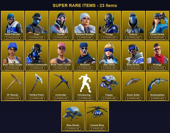 [PC/PSN/XBOX] 57 Skins | Blizzard Bomber | Blue Striker | Blue Team Leader | Carbon Commando | Cloud Striker | Controller | Fixer | Neo Versa | Ol' Woody | Perfect Point | Point Patroller | Prodigy | Rose Team Leader | Sultura | Trilogy | Warpaint — image 1