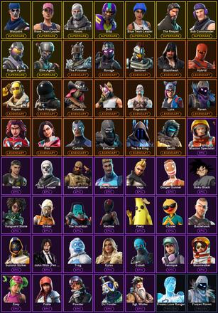 [PC/XBOX] 83 Skins | Blitz | Blue Team Leader | Elite Agent | Havoc | Merry Mint Axe | Ol' Woody | Reaper | Reckoning | Rogue Agent | Rose Team Leader | Sub Commander | The Reaper | Warpaint | Blackheart | Calamity | Carbide | Dark Voyager | Drift — image 2
