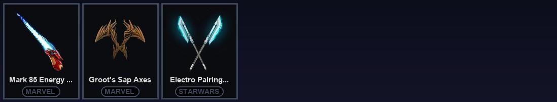 [PC] 42 Skins | Eternal Knight | Fade | Kymera | Mandalorian | Menace | Predator | Raz | Spire Assassin | Agent Jones | Aquaman | Aquaman's Trident | Axe-tral Form | Beastfang | Blade of the Waning Moon | Blitz Knight | Cluck | Crystal Axe of the Masters — image 4