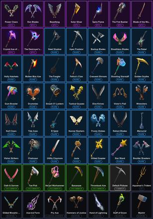 [PC] 42 Skins | Eternal Knight | Fade | Kymera | Mandalorian | Menace | Predator | Raz | Spire Assassin | Agent Jones | Aquaman | Aquaman's Trident | Axe-tral Form | Beastfang | Blade of the Waning Moon | Blitz Knight | Cluck | Crystal Axe of the Masters — image 3