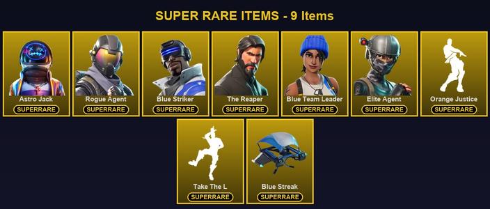 [PC/PSN/XBOX] 64 Skins | Astro Jack | Blue Striker | Blue Team Leader | Elite Agent | Rogue Agent | The Reaper | Battle Hound | Carbide | Cuddle Team Leader | Dark Voyager | Deadpool | Drift | Eternal Knight | Fade | Fusion | Gear Specialist Maya — Fortnite account listing