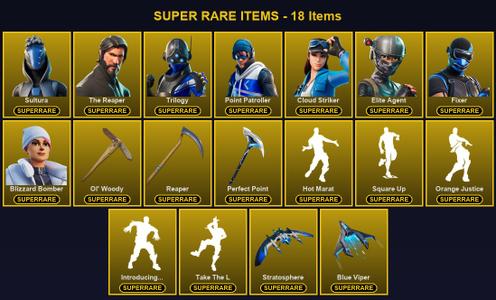 [PC/PSN/XBOX] 93 Skins | Blizzard Bomber | Cloud Striker | Elite Agent | Fixer | Ol' Woody | Perfect Point | Point Patroller | Reaper | Sultura | The Reaper | Trilogy | Carbide | Dark Voyager | Deadpool | Gear Specialist Maya | Joey | Kymera | Midas — Fortnite account listing