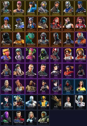 [PC/PSN/XBOX] 53 Skins | Blue Squire | Blue Striker | Blue Team Leader | Cloud Striker | Elite Agent | Ol' Woody | Perfect Point | Rogue Agent | Rose Team Leader | The Reaper | Warpaint | Carbide | Dark Voyager | Drift | Lynx | Moisty Merman | Omega — image 2