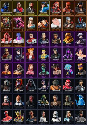 [PC/XBOX] 118 Skins | Carbon Commando | Cloud Striker | John Wick | Leviathan Axe | Ol' Woody | Perfect Point | Prodigy | Reaper | Blackheart | Glimmer | Hybrid | Kymera | Mandalorian | Mecha Cuddle Master | Molten Battle Hound | Molten Valkyrie — image 2