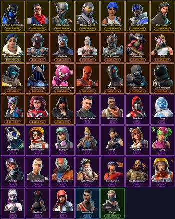 [PC/XBOX] 47 Skins | Blue Striker | Blue Team Leader | Carbon Commando | Controller | Elite Agent | Prodigy | Reckoning | Rogue Agent | Royale Bomber | The Reaper | Blackheart | Calamity | Carbide | Cuddle Team Leader | Dark Voyager | Drift | Enforcer — image 2