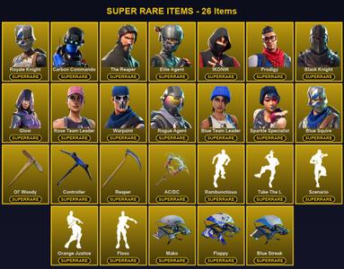 [PC/PSN/XBOX] 87 Skins | AC/DC | Black Knight | Blue Squire | Blue Team Leader | Carbon Commando | Controller | Elite Agent | Glow | IKONIK | Ol' Woody | Prodigy | Reaper | Rogue Agent | Rose Team Leader | Royale Knight | Sparkle Specialist | The Reaper — Fortnite account listing