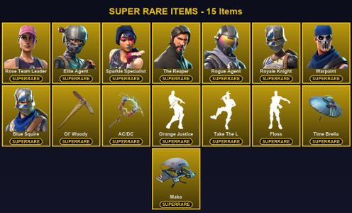[PC/PSN] 34 Skins | AC/DC | Blue Squire | Elite Agent | Ol' Woody | Rogue Agent | Rose Team Leader | Royale Knight | Sparkle Specialist | The Reaper | Warpaint | Carbide | Dark Voyager | Drift | Enforcer | Love Ranger | Omega | Ragnarok | Rex — Fortnite account listing
