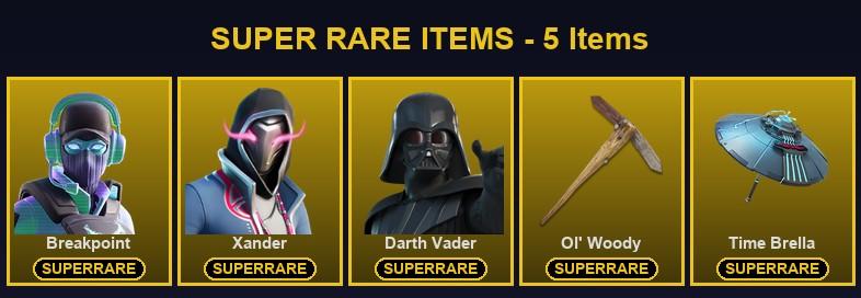 [PC/PSN] 204 Skins | Breakpoint | Darth Vader | Ol' Woody | Xander | Blackheart | Catalyst | Deadfire | Deadpool | Driftwalker | Eternal Knight | Fade | Frostbite | Gear Specialist Maya | Hybrid | Joey | Kado Thorne | Kymera | Lynx | Malik | Mandalorian — Fortnite account listing
