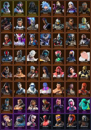 [PC/PSN] 204 Skins | Breakpoint | Darth Vader | Ol' Woody | Xander | Blackheart | Catalyst | Deadfire | Deadpool | Driftwalker | Eternal Knight | Fade | Frostbite | Gear Specialist Maya | Hybrid | Joey | Kado Thorne | Kymera | Lynx | Malik | Mandalorian — image 2