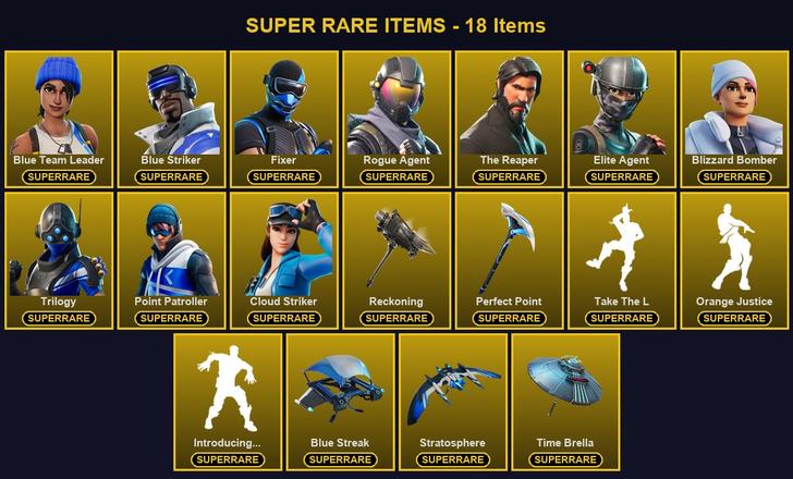[PC/XBOX] 57 Skins | Blizzard Bomber | Blue Striker | Blue Team Leader | Cloud Striker | Elite Agent | Fixer | Perfect Point | Point Patroller | Reckoning | Rogue Agent | The Reaper | Trilogy | Blackheart | Calamity | Carbide | Catalyst | Dark Voyager — image 1