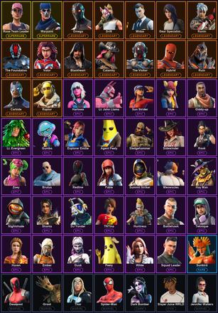 [PC/PSN/XBOX] 75 Skins | Ol' Woody | Reckoning | Rose Team Leader | Warpaint | Blackheart | Calamity | Carbide | Deadpool | Drift | Gear Specialist Maya | Hybrid | Midas | Omega | Raptor | Ronin | Ruin | The Foundation | The Visitor | Valor | Agent Peely — image 2