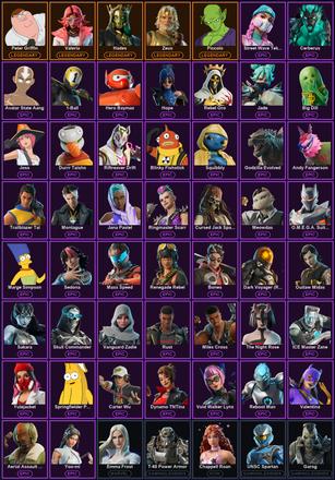 [PC/PSN/XBOX] 166 Skins | Ol' Woody | Hadean Key | Hades | Peter Griffin | Piccolo | Valeria | Zeus | 1-Ball | Aang | Aerial Assault Bomber | Agent Patch | Andy Fangerson | Aphrodite | Artemis | Augury | Avatar State Aang | Ayla Winn | Battle Gamer Mae — image 2