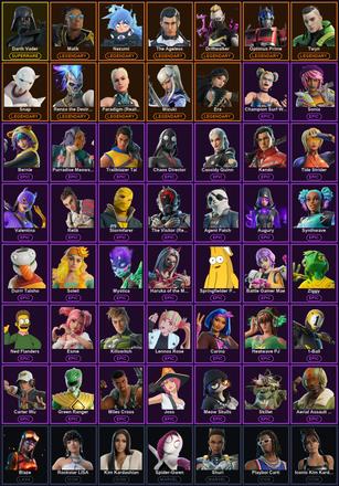[PC/PSN/XBOX] 195 Skins | Darth Vader | Reaper | Blaze | Driftwalker | Era | Malik | Mizuki | Nezumi | Optimus Prime | Paradigm (Reality-659) | Renzo the Destroyer | Snap | The Ageless | Twyn | 1-Ball | A Goat | Adira | Aerial Assault Bomber | Agent Patch — image 2