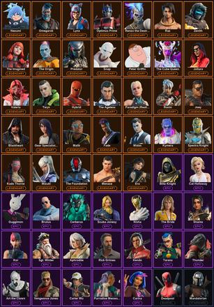 [PC/PSN/XBOX] 197 Skins | Ol' Woody | Blackheart | Deadpool | Era | Fade | Gear Specialist Maya | Hybrid | Joey | Joltara | Kado Thorne | Kymera | Lynx | Malik | Mandalorian | Menace | Midas | Mizuki | Nezumi | Omegarok | Optimus Prime — image 2