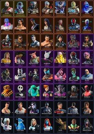 [PC/PSN/XBOX] 163 Skins | Breakpoint | Kratos | Leviathan Axe | Ol' Woody | Deadpool | Eternal Knight | Fade | Fallen Love Ranger | Fusion | Galaxy Scout | Gear Specialist Maya | Joey | Kado Thorne | Kymera | Mandalorian | Menace | Midas | Predator | Raz — image 2