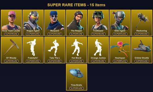 [PC/PSN] 100 Skins | Elite Agent | Ol' Woody | Reckoning | Rogue Agent | Rose Team Leader | The Reaper | Trailblazer | Warpaint | A.I.M. | Blackheart | Calamity | Carbide | Dark Voyager | Dire | Drift | Enforcer | Fusion | Hybrid | Lynx | Mandalorian — Fortnite account listing