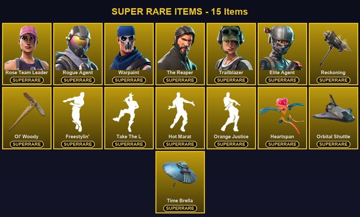 [PC/PSN] 100 Skins | Elite Agent | Ol' Woody | Reckoning | Rogue Agent | Rose Team Leader | The Reaper | Trailblazer | Warpaint | A.I.M. | Blackheart | Calamity | Carbide | Dark Voyager | Dire | Drift | Enforcer | Fusion | Hybrid | Lynx | Mandalorian — image 1