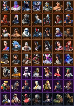 [PC/PSN/XBOX] 191 Skins | Leviathan Axe | Reaper | Reckoning | Arachne | Blackheart | Calamity | Carbide | Catalyst | Criterion | Deadpool | Dire | Drift | Dynamo Dancer | Eternal Knight | Fade | Frostbite | Fusion | Gear Specialist Maya | Hybrid | Joey — image 2