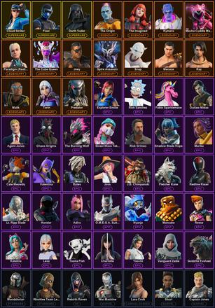 [PC/XBOX] 164 Skins | Cloud Striker | Darth Vader | Fixer | Ol' Woody | Joey | Kymera | Malik | Mandalorian | Mecha Cuddle Master | Menace | Paradigm (Reality-659) | Predator | Raz | Snap | Spire Assassin | The Cube Queen | The Imagined | The Origin — image 2