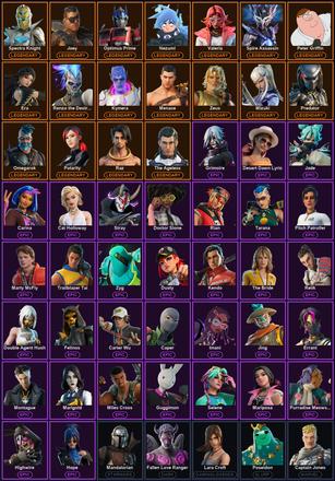 [PC/PSN/XBOX] 146 Skins | Leviathan Axe | Era | Fallen Love Ranger | Joey | Kymera | Mandalorian | Menace | Mizuki | Nezumi | Omegarok | Optimus Prime | Peter Griffin | Polarity | Predator | Raz | Renzo the Destroyer | Spectra Knight | Spectra Slasher — image 2