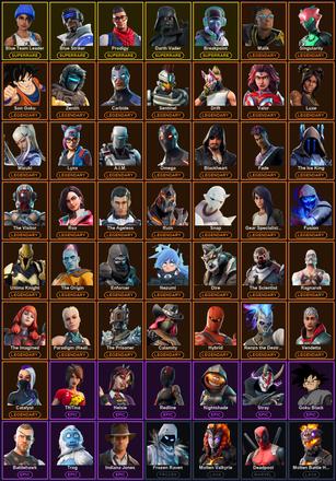 [PC/XBOX] 154 Skins | Blue Striker | Blue Team Leader | Breakpoint | Controller | Darth Vader | Prodigy | Reckoning | A.I.M. | Blackheart | Calamity | Carbide | Catalyst | Deadpool | Dire | Drift | Enforcer | Fade | Fallen Love Ranger | Frozen Love Ranger — image 2