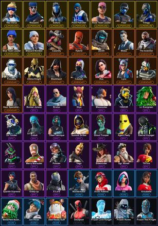 [PC/XBOX] 71 Skins | Blizzard Bomber | Blue Team Leader | Fixer | Neo Versa | Ol' Woody | Point Patroller | Reckoning | Rose Team Leader | Sultura | Trilogy | Warpaint | Blackheart | Calamity | Catalyst | Deadpool | Frostbite | Frozen Love Ranger — image 2