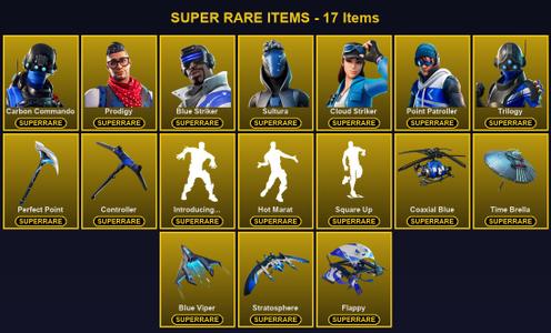 [PC/PSN/XBOX] 72 Skins | Blue Striker | Carbon Commando | Cloud Striker | Controller | Perfect Point | Point Patroller | Prodigy | Sultura | Trilogy | Blackheart | Catalyst | Deadpool | Fade | Fusion | Gear Specialist Maya | Hybrid | Mandalorian | Menace — Fortnite account listing