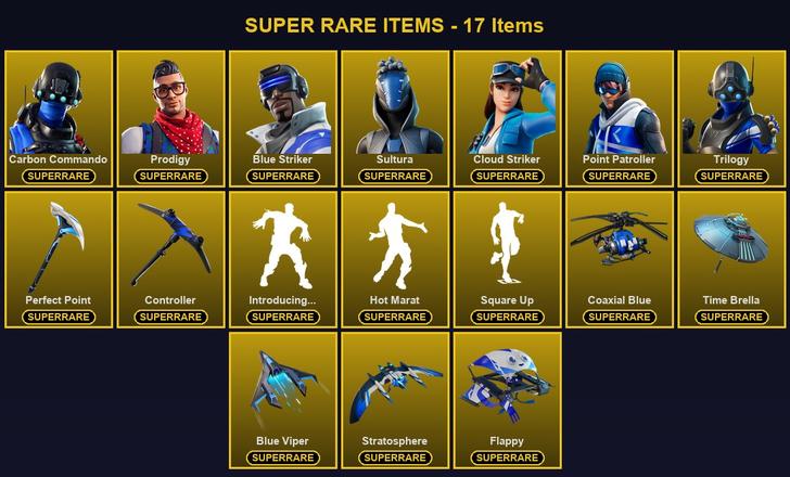 [PC/PSN/XBOX] 72 Skins | Blue Striker | Carbon Commando | Cloud Striker | Controller | Perfect Point | Point Patroller | Prodigy | Sultura | Trilogy | Blackheart | Catalyst | Deadpool | Fade | Fusion | Gear Specialist Maya | Hybrid | Mandalorian | Menace — image 1