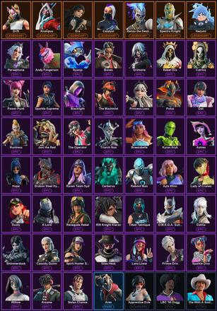 [PC/PSN/XBOX] 87 Skins | Ol' Woody | Catalyst | Drift | Era | Krampus | Nezumi | Photonic Striker | Renzo the Destroyer | Spectra Knight | Spectra Slasher | Andy Fangerson | Apprentice Evie | Ares | Astrea | Ayla Winn | Blacklight | Bones | Breezabelle — image 2