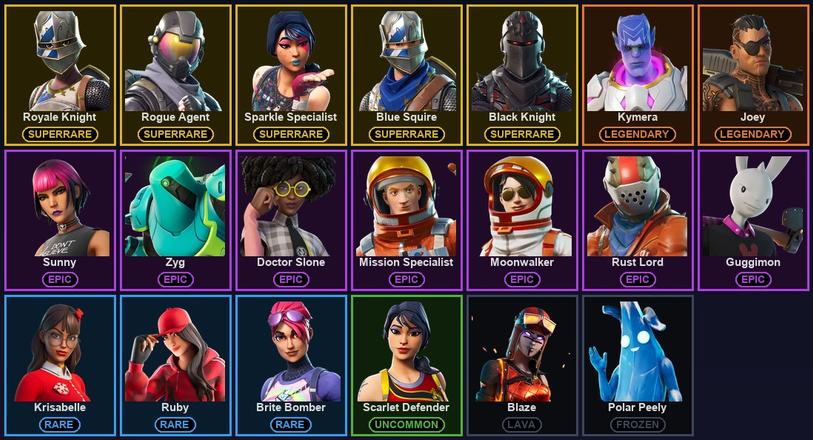 [PC/PSN/XBOX] 20 Skins | AC/DC | Black Knight | Blue Squire | Rogue Agent | Royale Knight | Sparkle Specialist | Blaze | Joey | Kymera | Blade of the Waning Moon | Chomp Jr. | Doctor Slone | EVA | Guggimon | IO Eradicator | Mission Specialist | Moonwalker — image 2